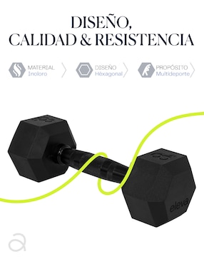 Set mancuernas de peso fijo Eleva