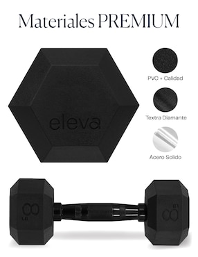 Set mancuernas de peso fijo Eleva