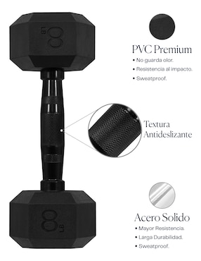 Set mancuernas de peso fijo Eleva