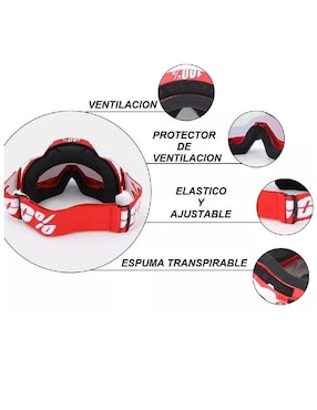 Goggles tipo máscara Genérica para ciclismo unisex