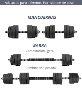 Set mancuernas de peso variable Altera