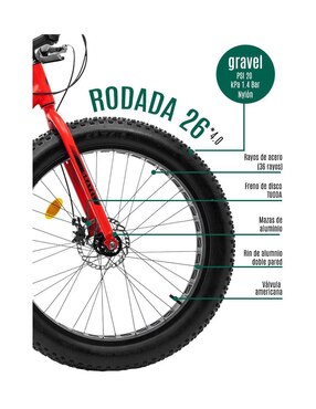 Bicicleta de montaña Gravel rodada 26 unisex