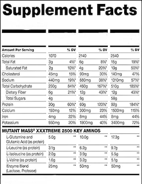 Proteína Mutant Xtreme Mutant sabor vainilla de 2 kg