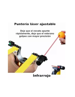 Resortera de plástico y metal