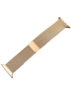 Correa para reloj Dbugg para Apple de metal con hebilla metálica color oro rosado