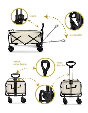 Carrito vagón plegable Idea Nuova