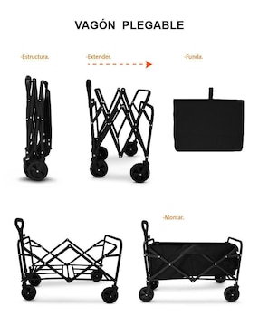 Carrito vagón plegable Idea Nuova