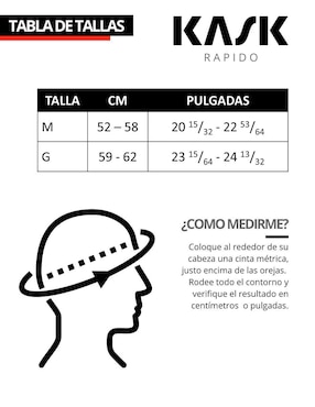 Casco para ciclismo ruta Kask unisex