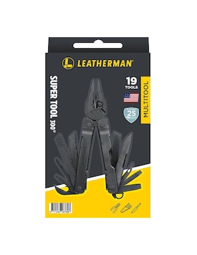 Multi navaja táctica Leatherman super tool 300 negra con accesorios