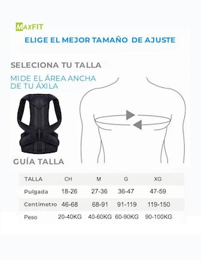 Corrector de postura Maxfit BT002