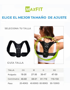 Corrector de postura Maxfit HB200