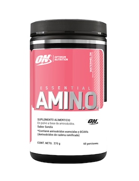 Essential Amin.o. Optimum Nutrition con aminoácidos y electrolitos sabor sandia de 270 g