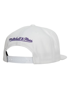 Gorra con visera plana snapback Mitchell & Ness Nba Los Angeles Lakers para adulto