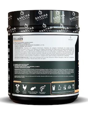 Multi Colágeno Hidrolizado Sascha Fitness sabor caramelo