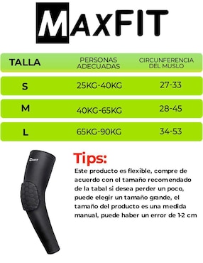 Codera Maxfit para entrenamiento