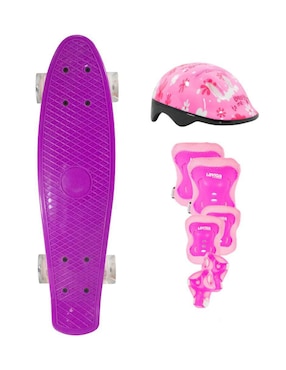 Patineta Manual La Viga Skateboards Con Luz