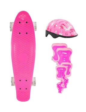 Patineta Manual La Viga Skateboards Con Luz