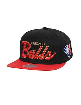 Gorra Con Visera Plana Mitchell & Ness NBA Chicago Bulls Para Hombre