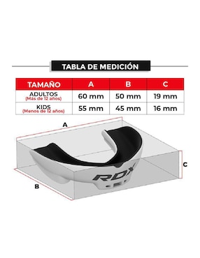 Protector bucal RDX ggs-3gua multidisciplina ggs-3g
