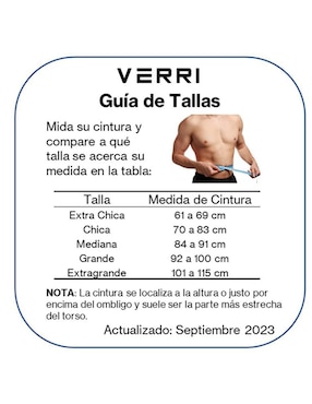 Faja Verri cinturón GYM para entrenamiento ligero