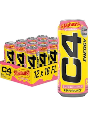 C4 Performance Energy Cellucor Con L-Arginina Sabor Fresa 470 Ml