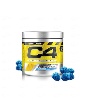 C4 Original Explosive Pre-Workout Cellucor con l-arginina sabor mora azul de 390 g