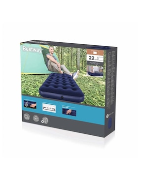 Colchón inflable Bestway 67001 colchoneta pillow top integrada