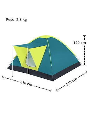 Casa de campaña Bestway para 3 personas