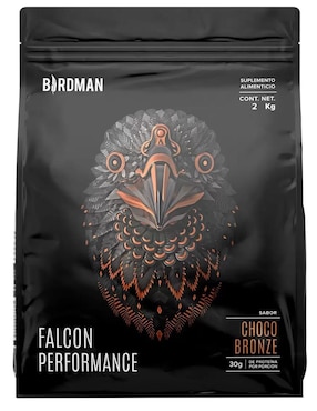 Birdman Falcon Performance Birdman con proteína de arroz, proteína de chícharo y probióticos sabor chocolate de 2 kg