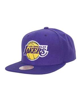 Gorra Con Visera Plana Mitchell & Ness NBA Los Angeles Lakers Para Hombre