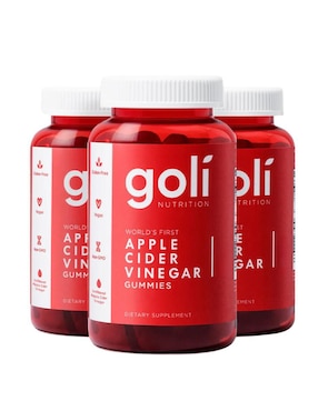 Goli Nutrition Gomitas de Vinagre de Manzana con Vitaminas Goli sabor manzana de 120 cápsulas
