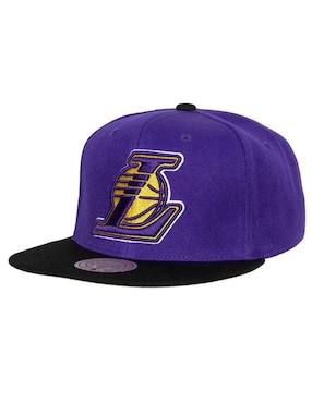 Gorra Visera Plana Snapback Mitchell & Ness NBA Los Angeles Lakers Para Hombre