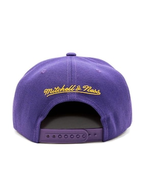 Gorra visera plana snapback casual Mitchell & Ness Los Angeles Lakers para hombre