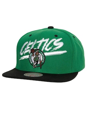 Gorra Visera Plana Snapback Mitchell & Ness NBA Boston Celtics Para Hombre