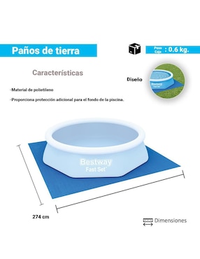 Tapete solar para alberca Bestway
