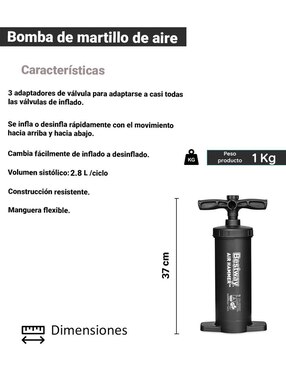 Bomba de aire manual Bestway para acuático