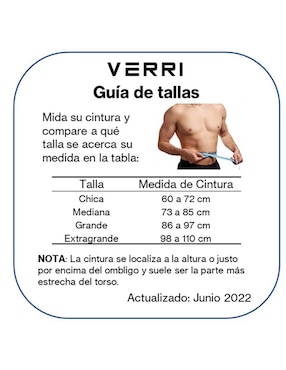 Faja Verri cinturón para pesas