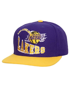 Gorra Con Visera Plana Mitchell & Ness NBA Los Angeles Lakers Para Hombre