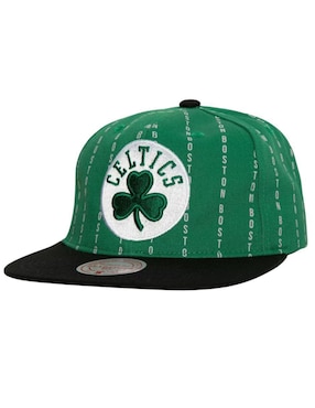 Gorra Con Visera Plana Mitchell & Ness NBA Boston Celtics Para Hombre