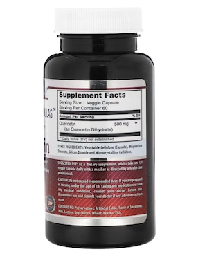 Quercetina Amazing Nutrition de 60 cápsulas