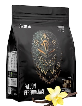 Falcon performance Birdman con proteína de arroz, proteína de chícharo y creatina sabor vainilla de 2 kg