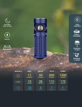 Linterna de mano Olight Baton 4 recargable