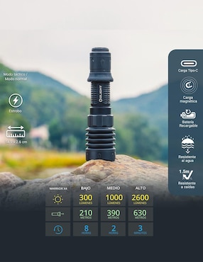 Linterna de mano Olight Warrior x 4 recargable