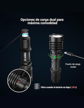 Linterna de mano Olight Warrior x 4 recargable