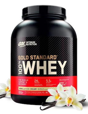 GOLD STANDARD Optimum Nutrition con proteína de suero de leche sabor vainilla de 2.2 kg