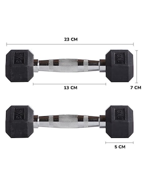 Set mancuernas de peso fijo Shangs 1 kg 2 piezas