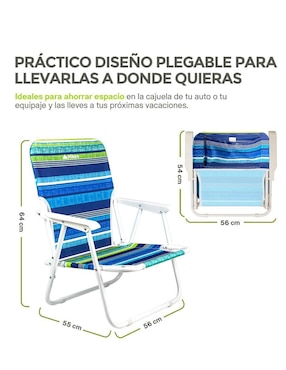 Set sillas 2 piezas Hikeo