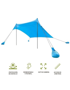 Toldo plegable Hikeo 83766