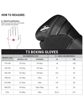Guantes para box Hayabusa de adulto