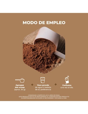 Suplemento proteína vegetal Pronat con proteína de arroz, proteína de chícharo y probióticos sabor chocolate de 400 g